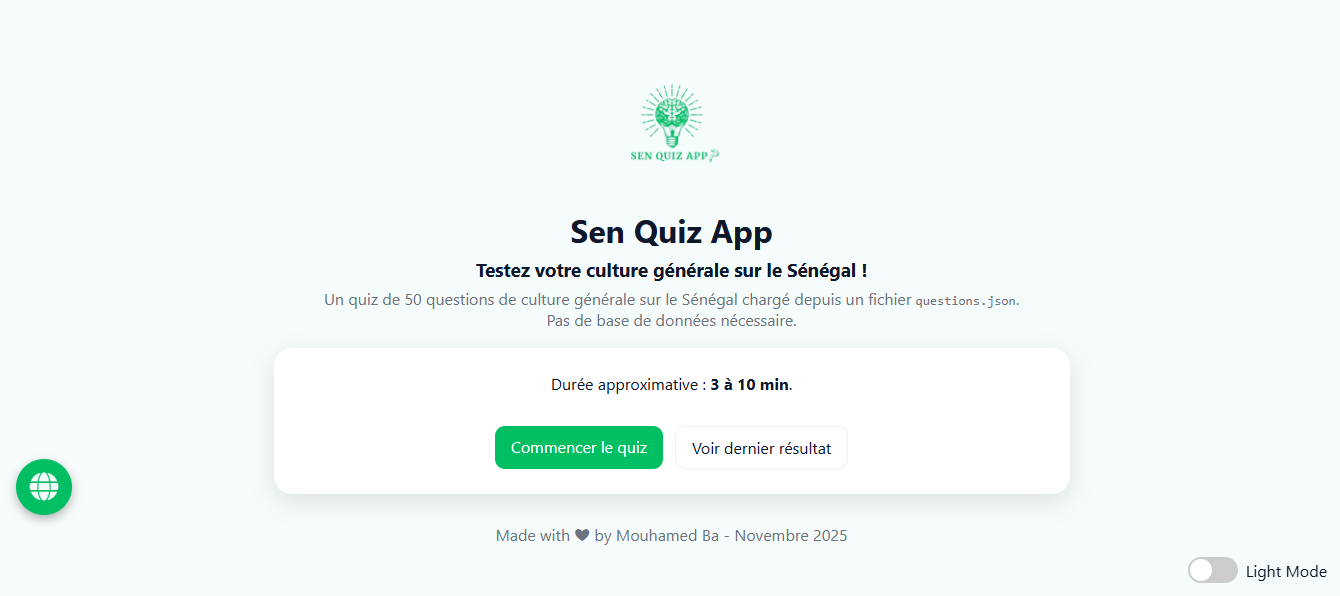 Sen Quiz App